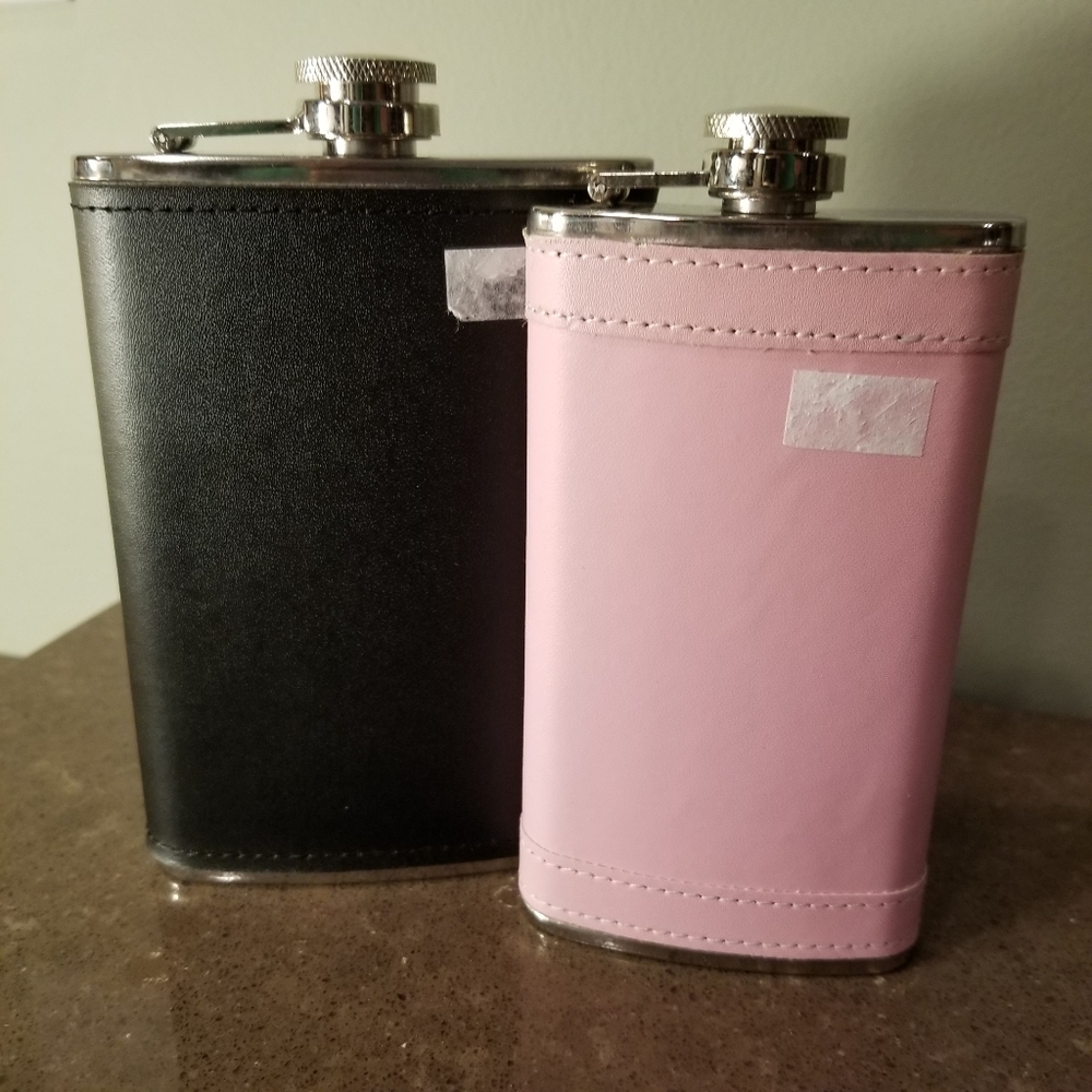 Leather Wrapped Flask - Picture 8 of 8